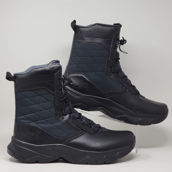 Under Armour UA Stellar G2 Tactical Boots  Black 3024946-001 Men's Size 14 New - Picture 3 of 9